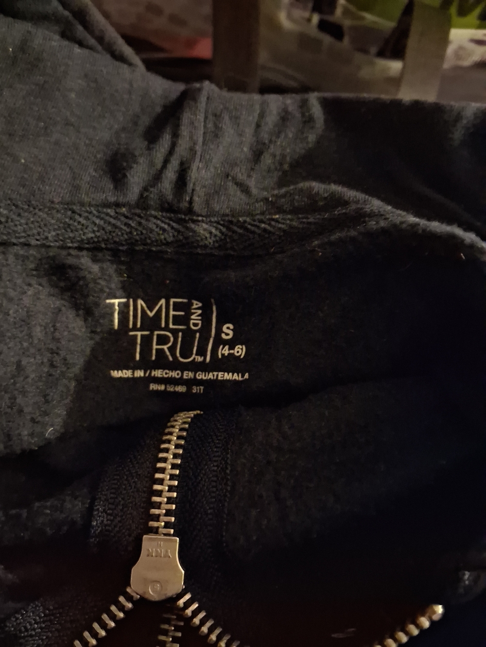 Time And True Womans Full Zip Up Hoodie